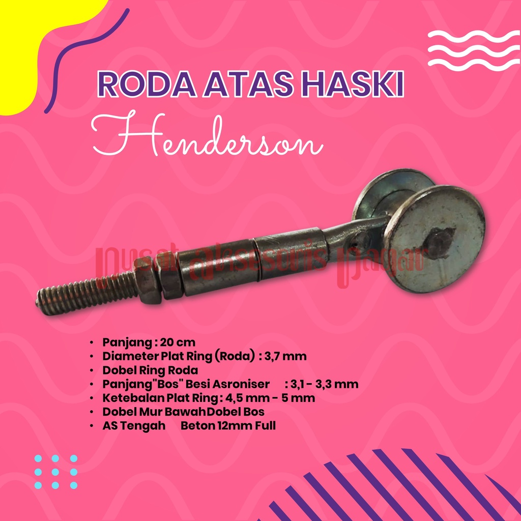 Roda Atas Hasky , Roda Atas Henderson (Kecil) AKSESORIS PAGAR