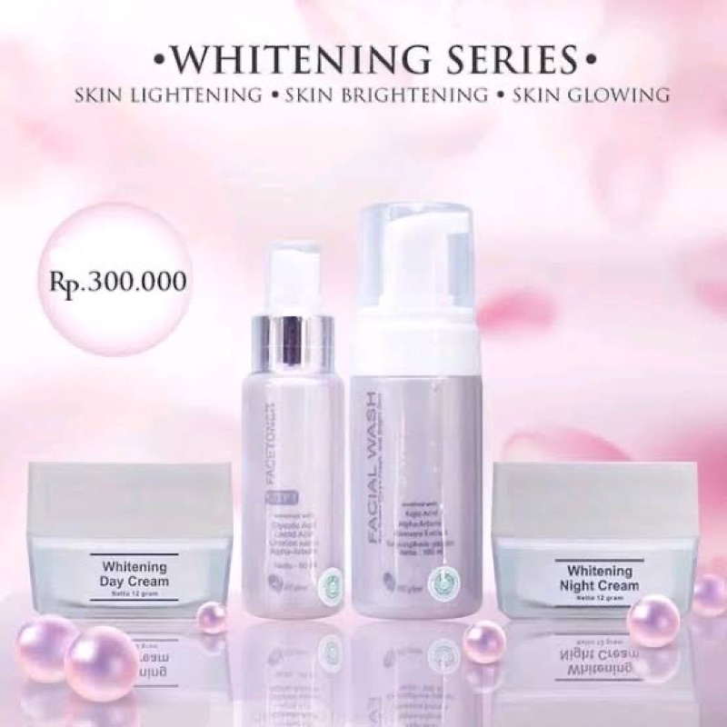 MS GLOW PAKET WHITENING SERIES ORIGINAL (1 paket isi 4pcs)