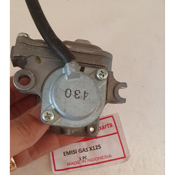 emisi gas Buat supra  x125 merk adi parts