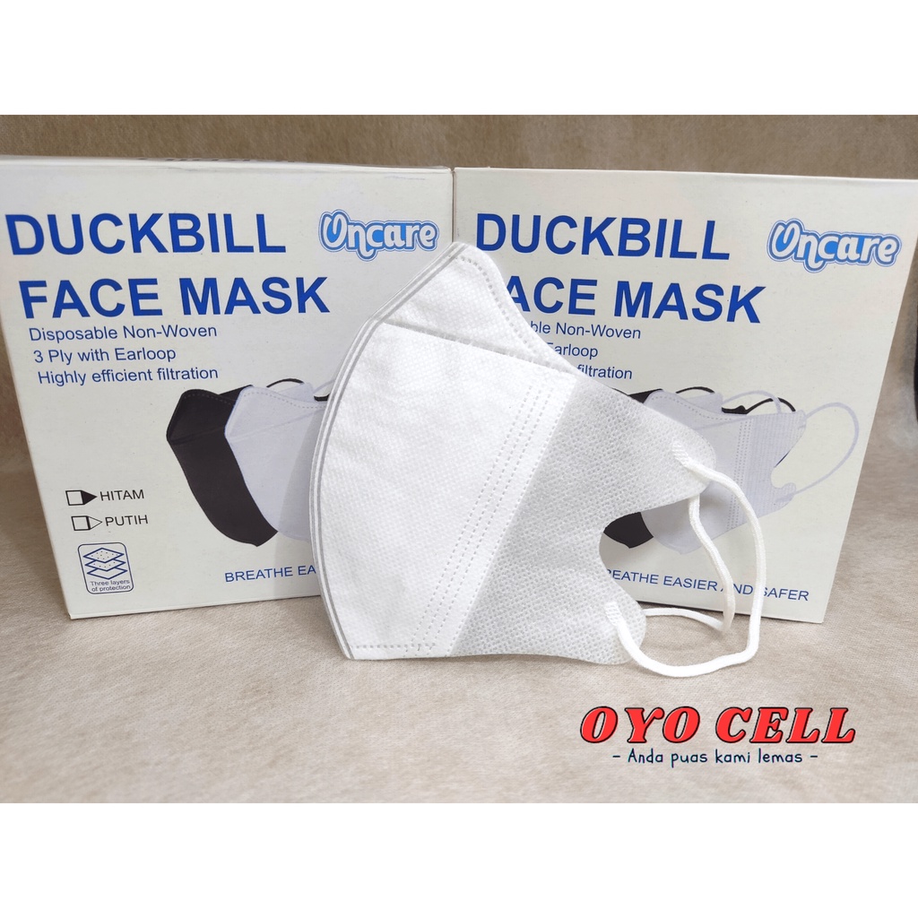 Masker duckbill garis hidung satuan