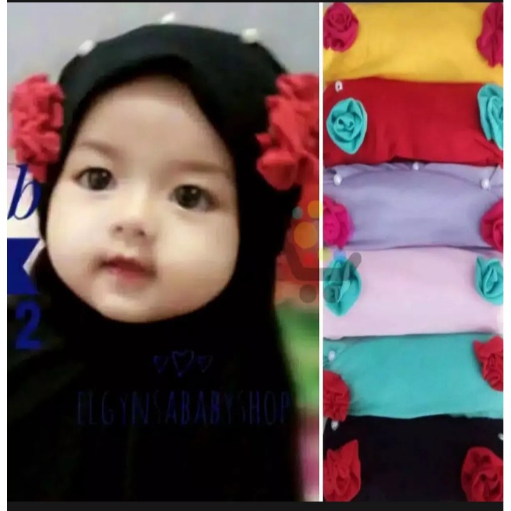 jilbab anak bayi BUNGA SISI MARIYAM