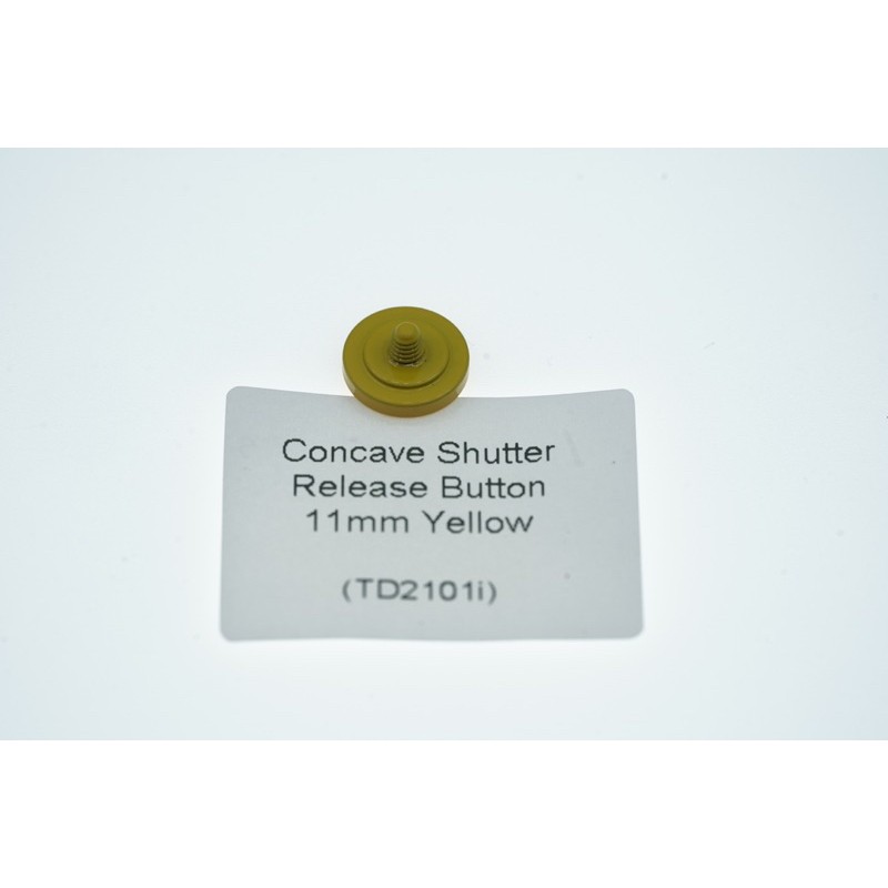 Yellow 11mm Metal Soft Shutter Release Button Concave - Tombol Shutter Kamera Cekung - TD2101i