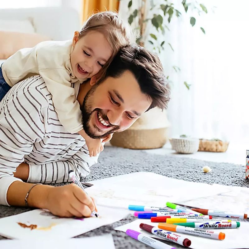 

SPIDOL AJAIB + bonus sendok Gambar Air Mengapung 8/12 warna whiteboard