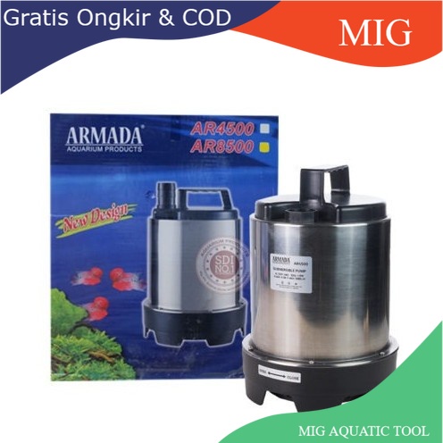 Aquarium kolam ikan water pump armada Armada ar 8500