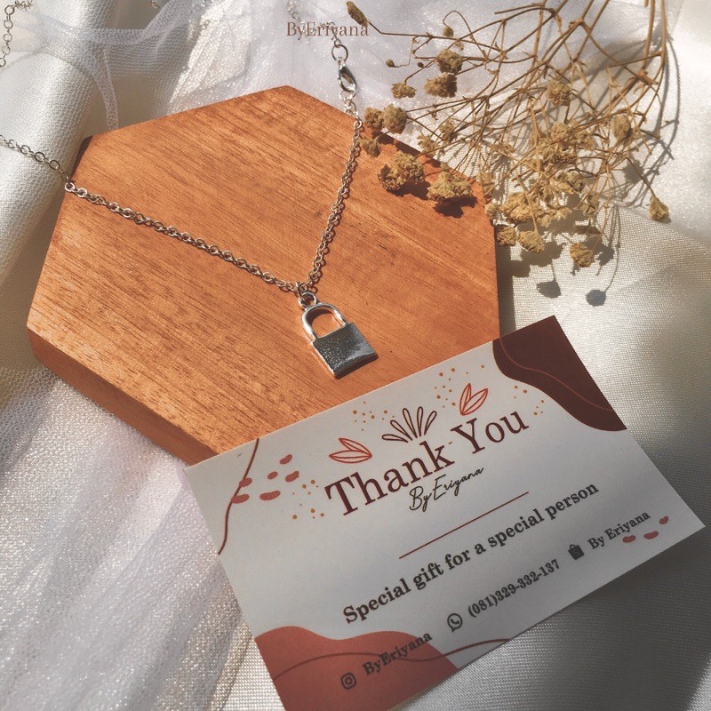 kalung korea | kalung gembok | kalung murah | necklages| liontinn | aksesoris murah