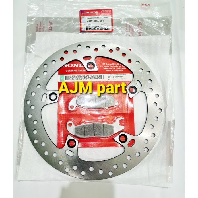 PIRINGAN CAKRAM DEPAN K45+KAMPAS REM NEW CB 150R CBR 150 NEW