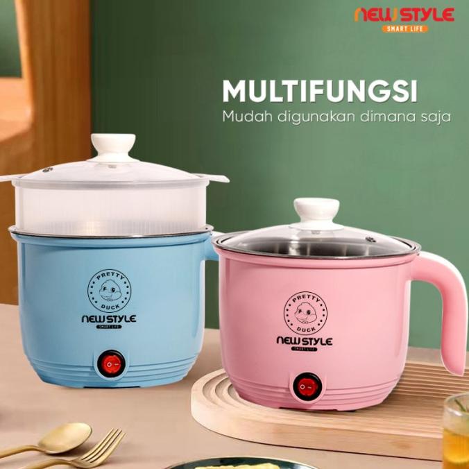 Panci Listrik Y05 Panci Elektrik Multifungsi Elektrik Cooker Stainless