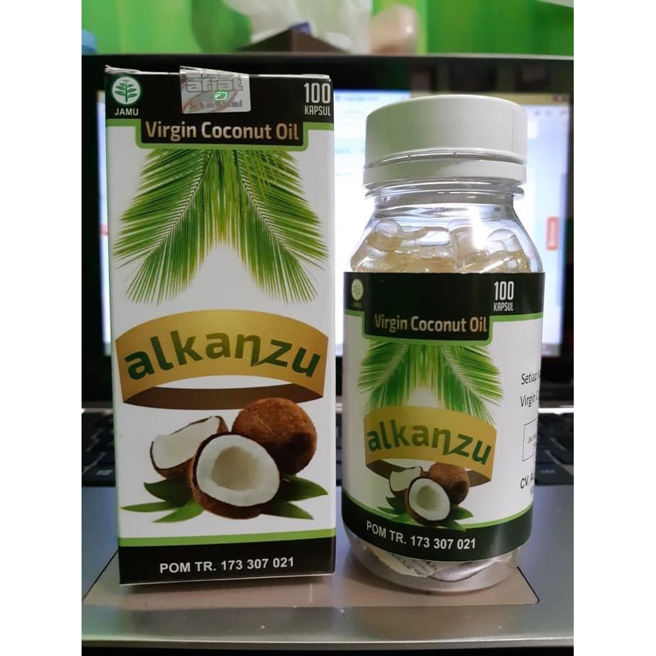 Jual Kapsul Minyak Vco Alkanzu Virgin Coconut Oil Kapsul Shopee