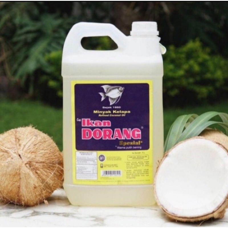 

Minyak Goreng Kelapa/Cap Ikan Dorang Spesial 5 Liter Jerigen