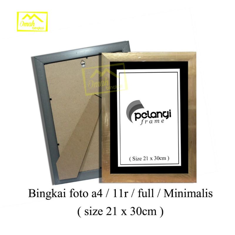 Jual Bingkai Foto 11r A4 21x30cm Minimalis Gold Dan Silver Shopee Indonesia 8206