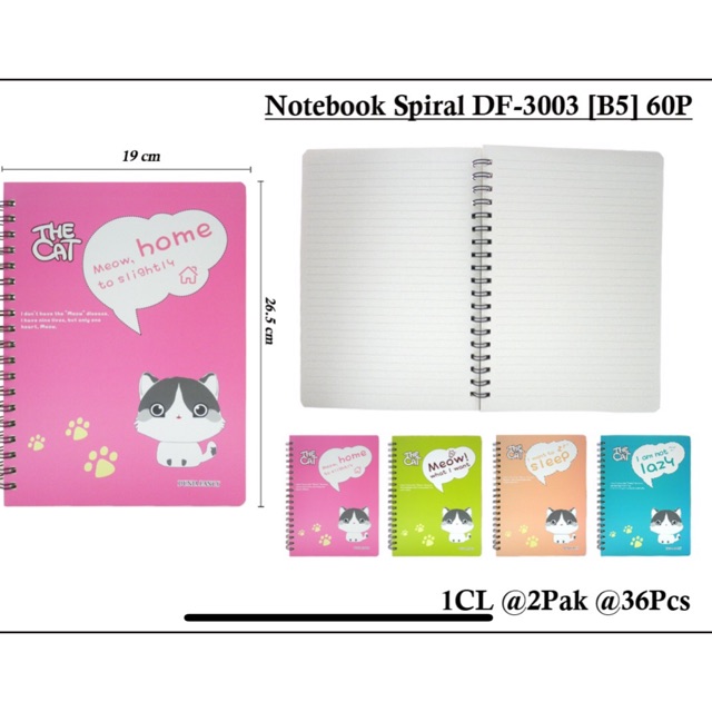 

Buku fancy B5 isi 60 lembar ring kawar