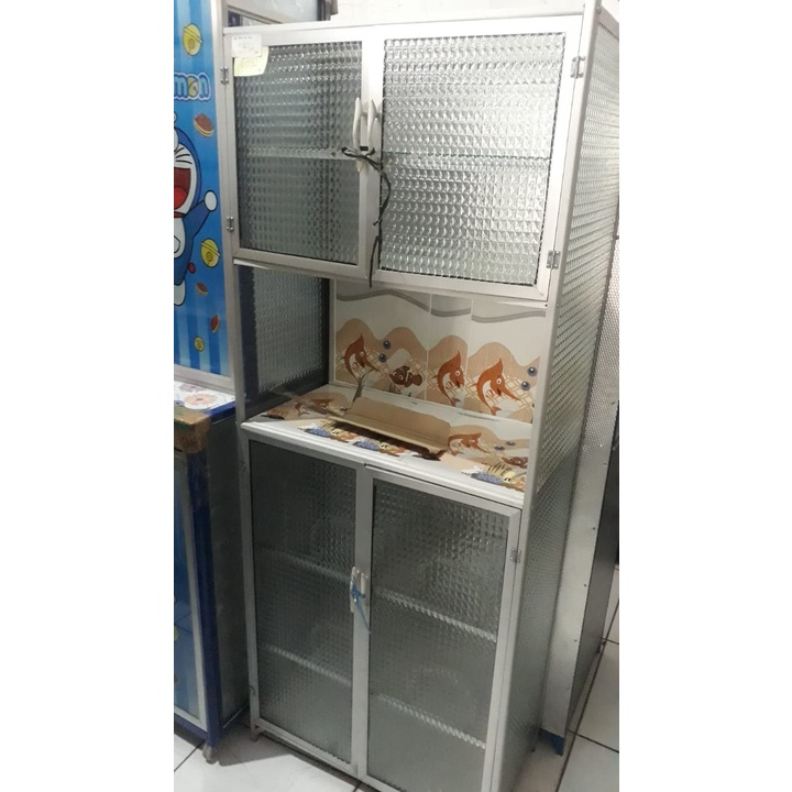 Rak Piring Mini Lurus Rak Piring Aluminium Rak Dapur