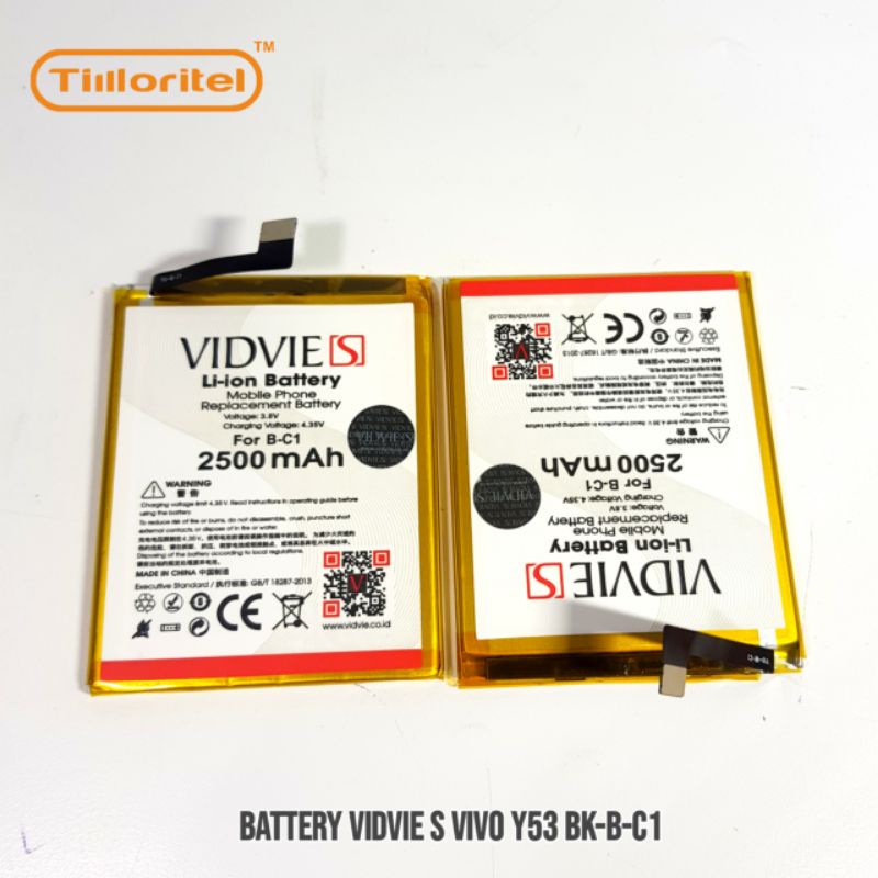 BATTERY VIDVIE S VIVO Y53 BK-B-C1