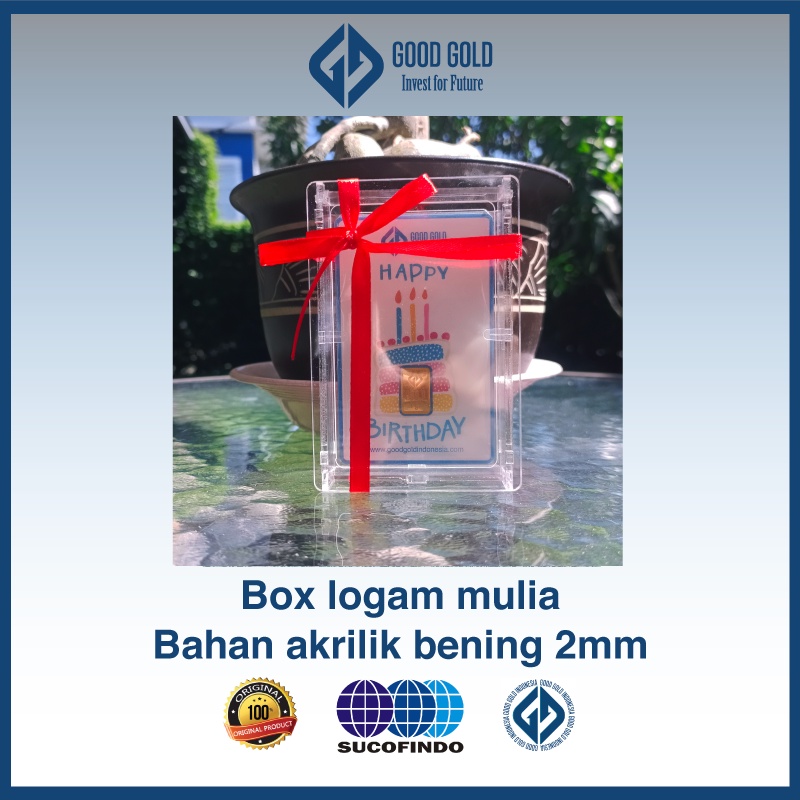 Kotak Akrilik Logam Mulia/ Gift Box