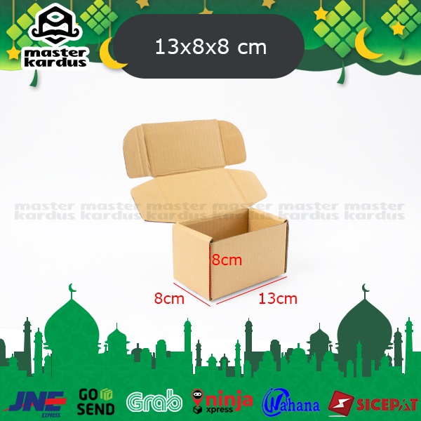 

Kardus Box Packing DIecut Ukuran 13x8x8 cm Polos