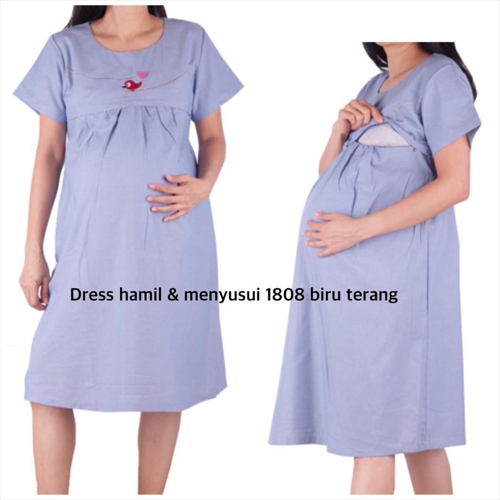 Dress hamil menyusui 1808 baju hamil