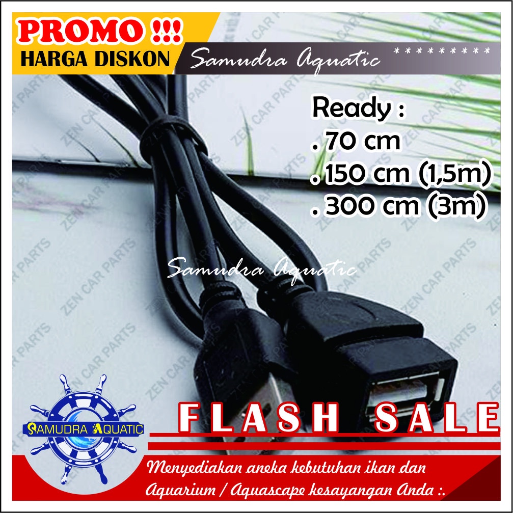 Kabel USB Extension, Kabel USB Male to Female Kabel USB Perpanjangan