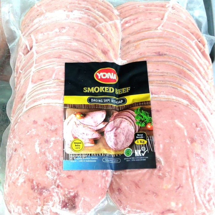 

Daging Asap - Daging Sapi Iris Asap/Smoked Beef Yona 1Kg