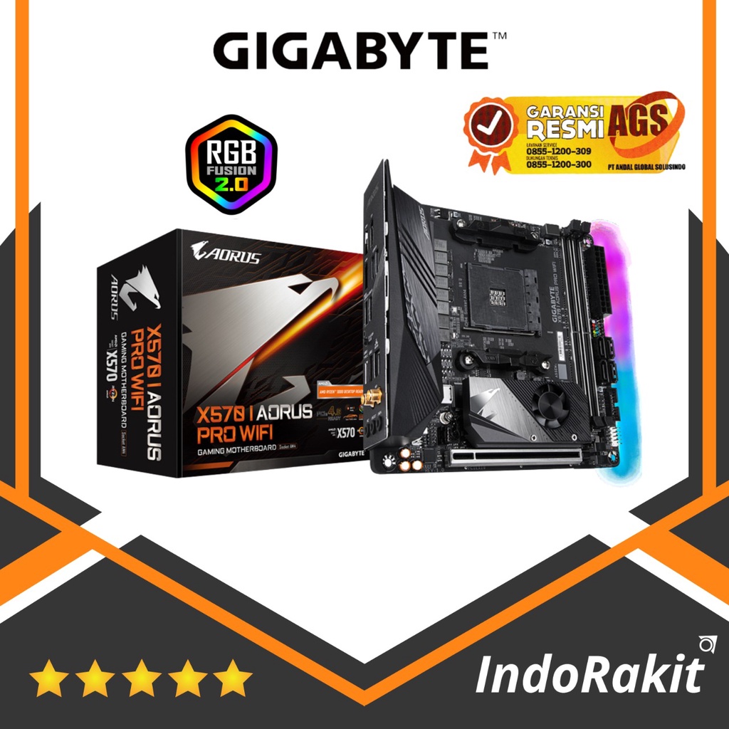 Gigabyte X570 I Aorus Pro Wifi ITX Socket AM4 2 x DDR4 AMD X570