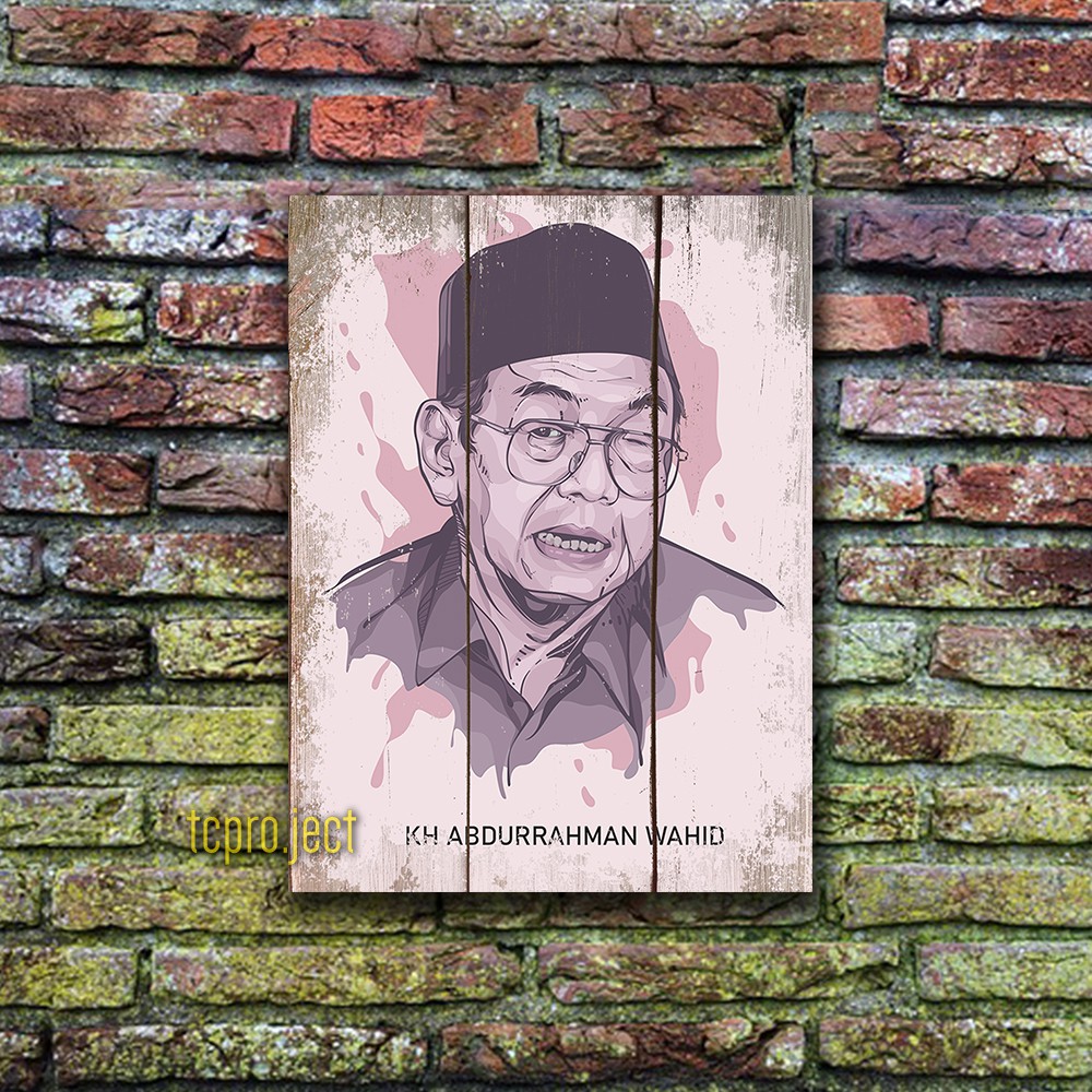 GUS DUR KH ABDURRAHMAN WAHID POSTER - DEKORASI HIASAN DINDING
