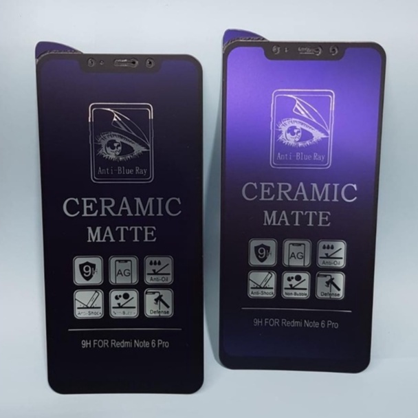 SCREEN PROTECTOR CERAMIC MATTE ANTI BLUE XIAOMI REDMI NOTE 6 PRO - FA