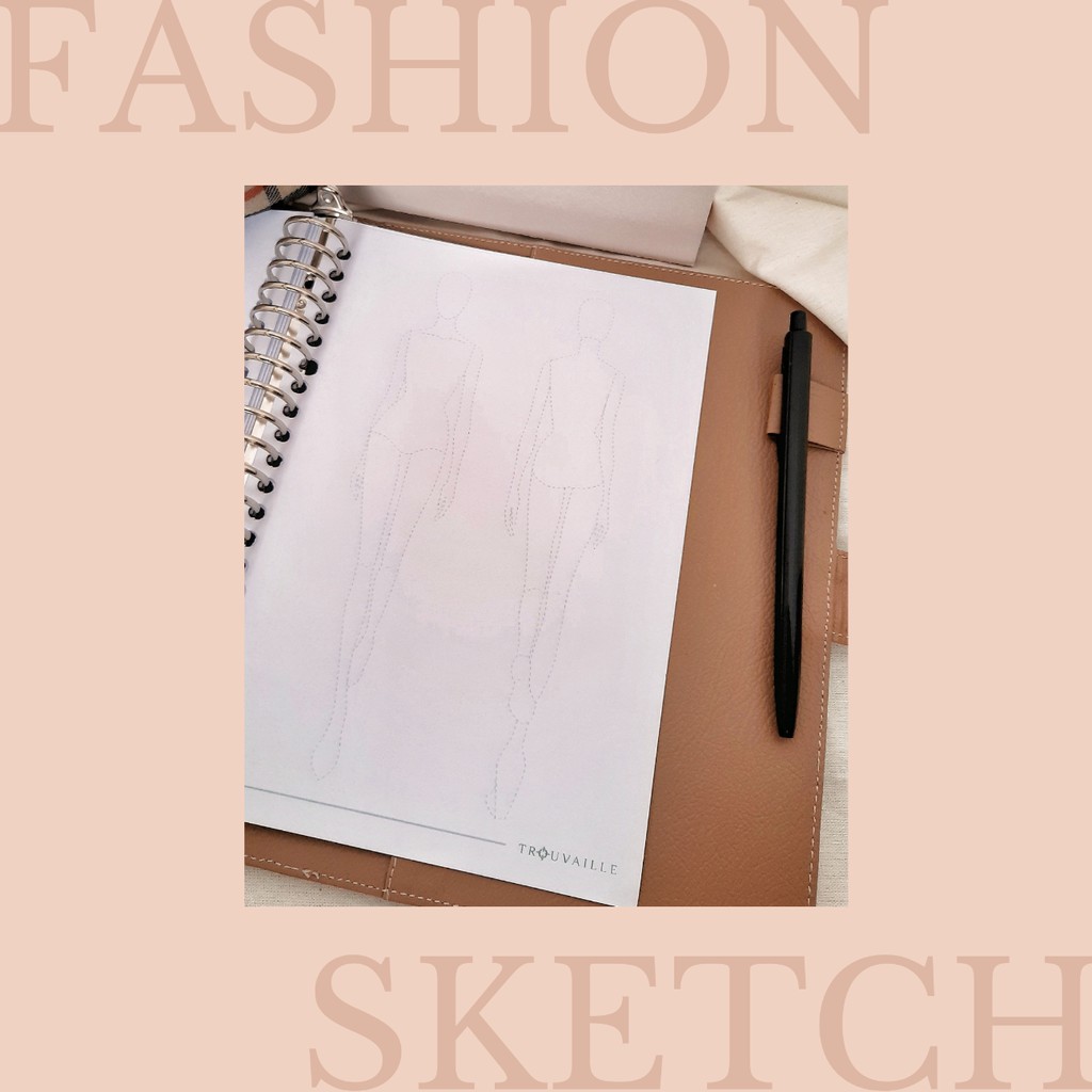 Isi binder A5 / Buku Sketsa Fashion / Binder Fashion Design / Buku Fashion Design-2