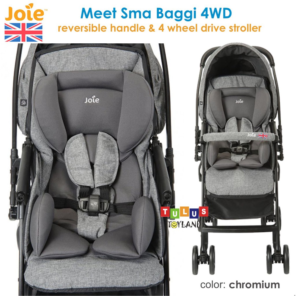 Stroller Joie Meet Sma Baggi 4WD DLX Deluxe Flex Kereta Bayi Ringan Hadap Ibu Reversible Handle