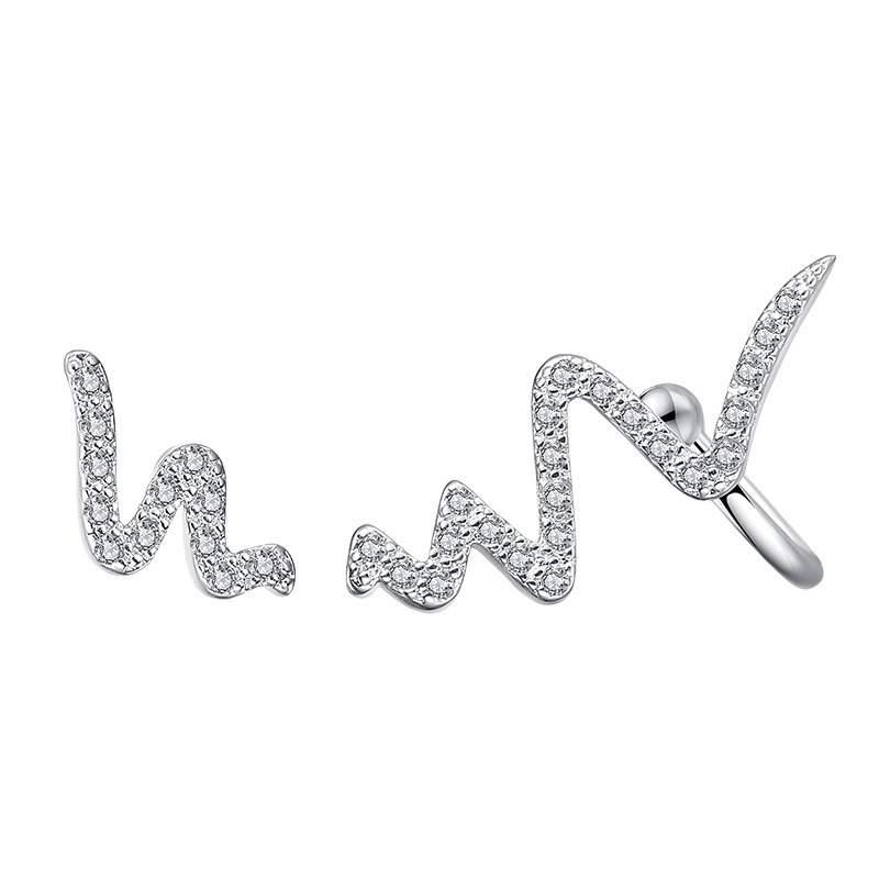 Anting Perak 925 Wanita Berlian Manis Perhiasan Fashion/Subang Telinga anting perempuan