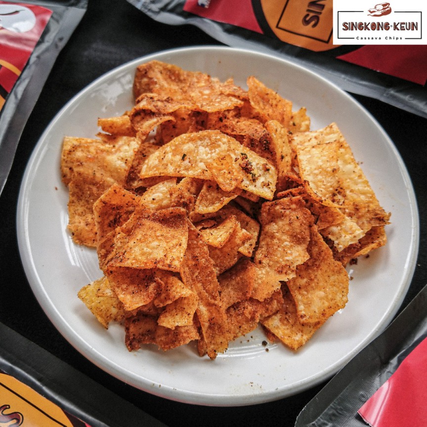 

Keripik Singkong Rasa Pedas Daun Jeruk @50 gram - SINGKONGKEUN