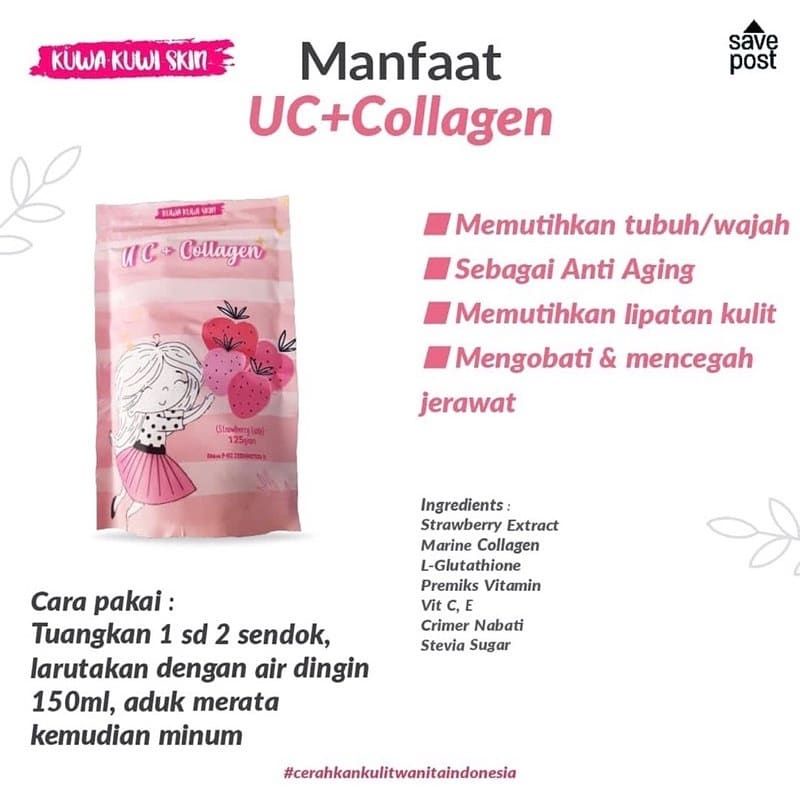 ‼️READY‼️UC COLLAGEN SUSU PEMUTIH KULIT AMPUH // MINUMAN COLLAGEN MEMUTIHKAN//KUWA KUWI SKIN / UC+COLLAGEN BPOM/ UC COLLAGEN KEMASAN BARU BPOM