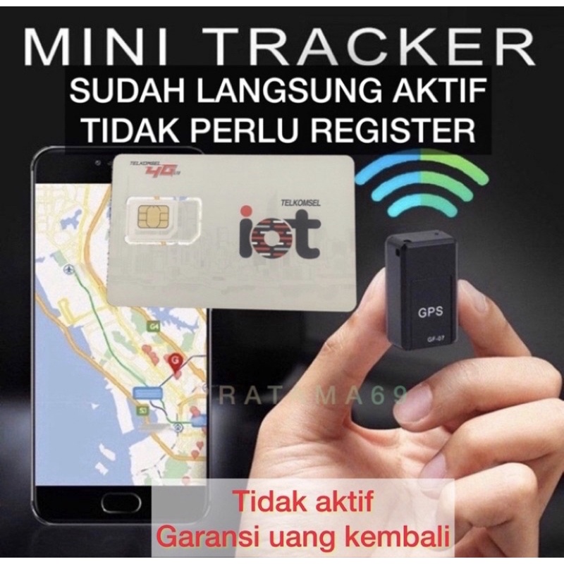 New Mini GPS Tracker Sadap Suara - Magnetic