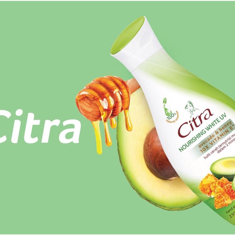 Citra Nourishing White UV Hand & Body Lotion Avocado & Honey120ml & 230ml