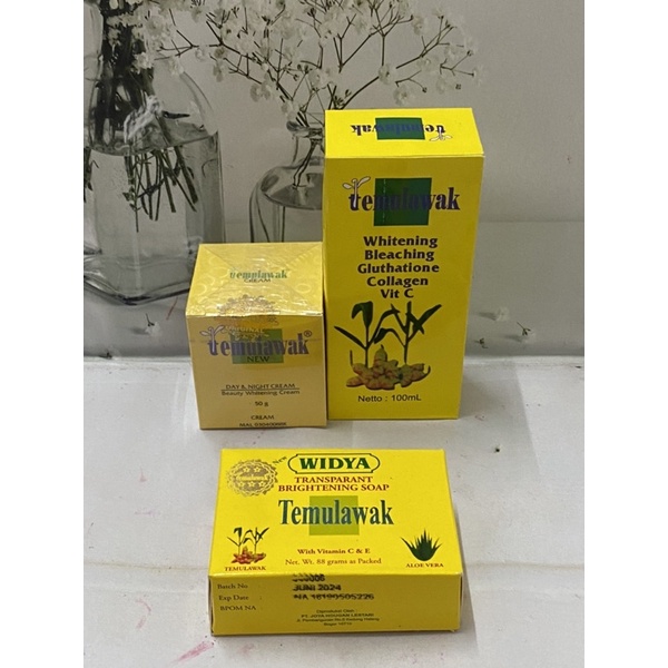 PAKET CREAM TEMULAWAK ORIGINAL 4 IN 1 / TEMULAWAK ORIGINAL
