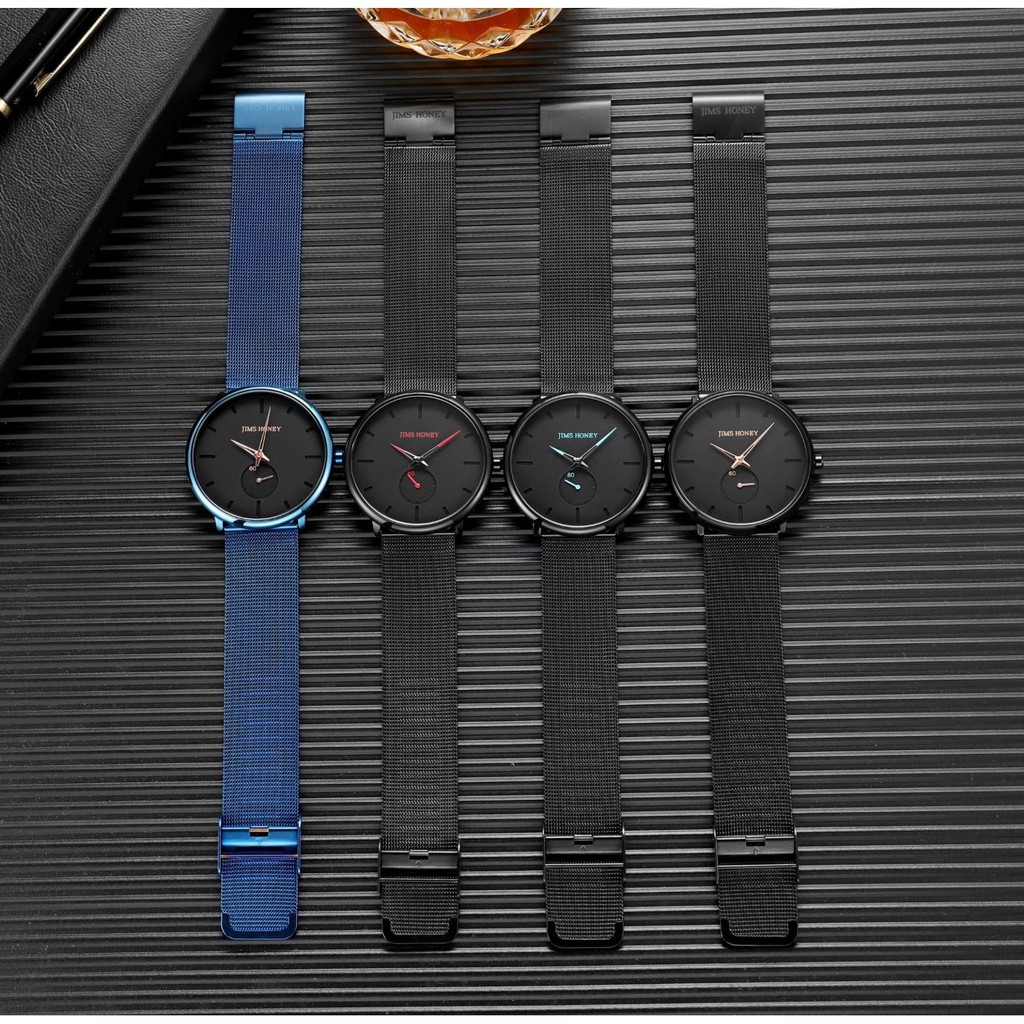 JAM TANGAN JIM HONEY 8160 Pria Laki-Laki Fashion Mewah Elegant Besar Analog Import JH Ori Murah