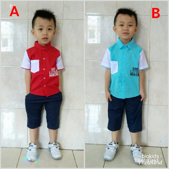 CUCI GUDANG JUAL RUGI ! Baju Anak Bayi Laki Laki Kondangan Bayi Kemeja Bayi Baby Little