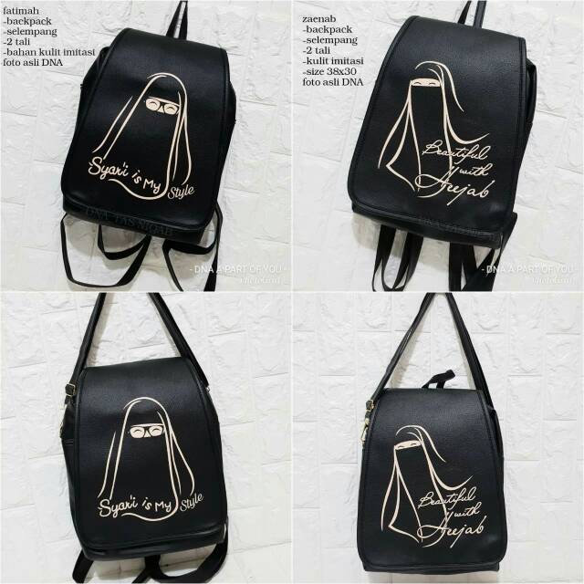 NAYLA_SHOP_BANDUNG - TAS MUSLIMAH NIQAB SYARI IS MY STYLE BEAUTIFUL