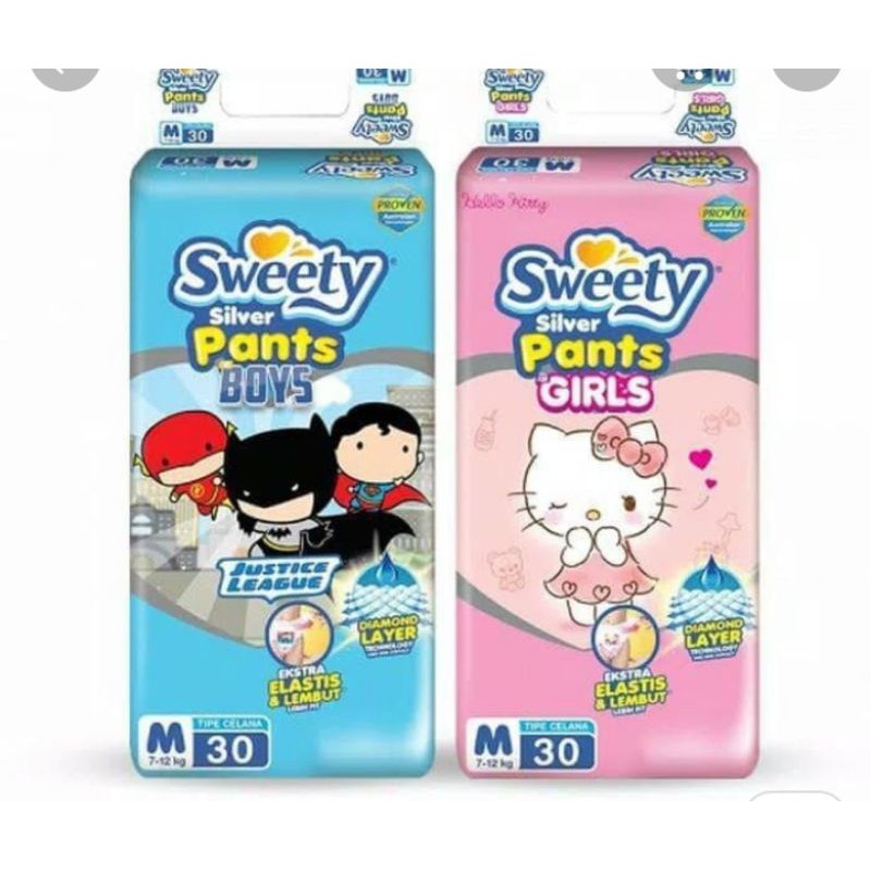 Popok sweety silver (Boy &amp; Girl) M30