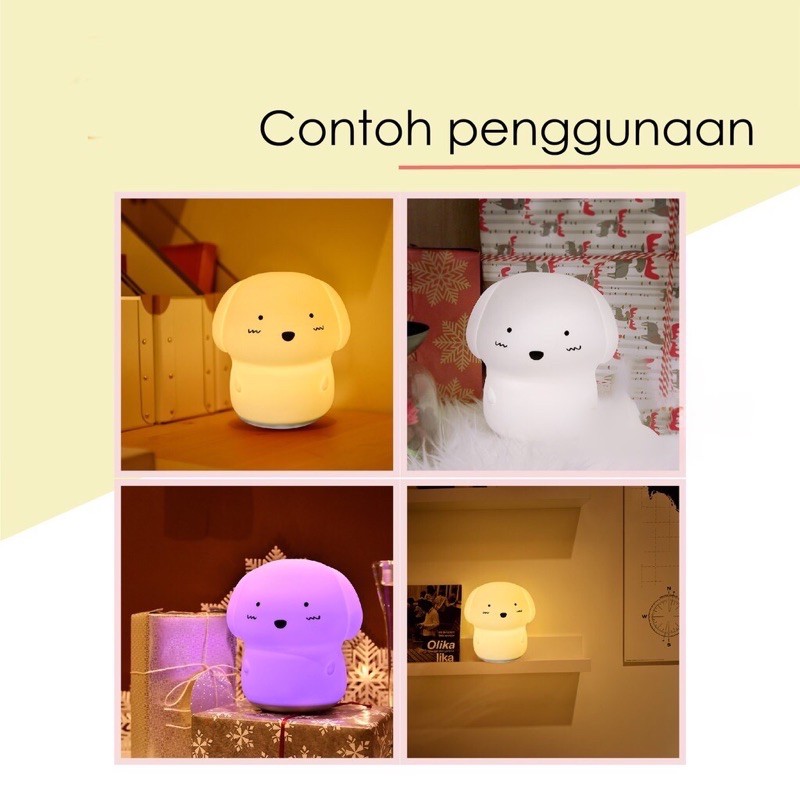 puppy lamp / lampu anjing / lampu hias / lampu tidur