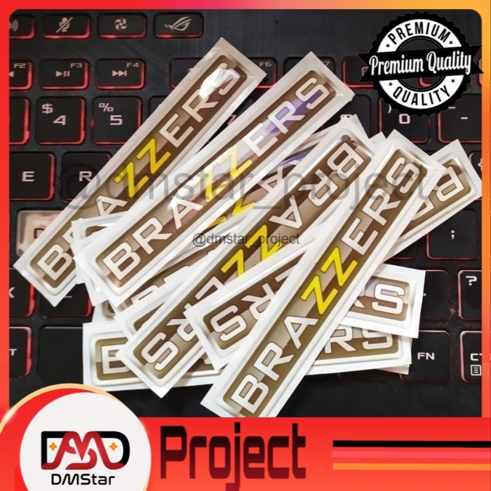 [DMSTAR] BRAZZERS STIKER RESIN TIMBUL STIKER MOTOR SATUAN IMPORT READY STOCK