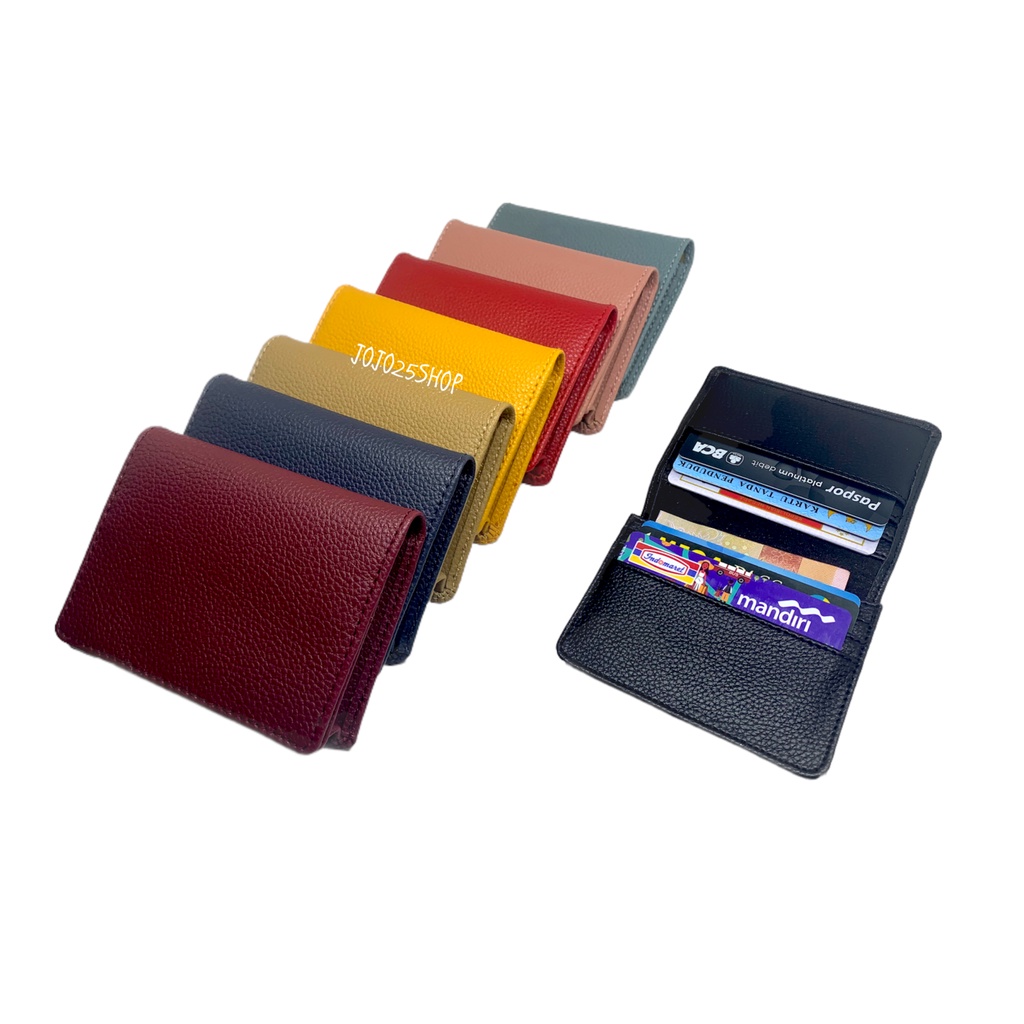 DOMPET KARTU / CARD HOLDER POLOS KULIT SINTETIS PRIA WANITA R23