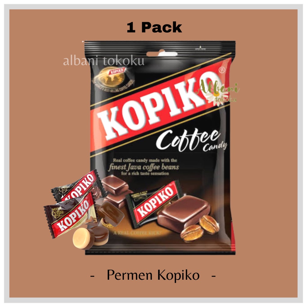 

Permen Kopiko 1 Pack - Permen Kopi - Permen Capucino - Permen Anak dan Dewasa - Isi 50 Pcs