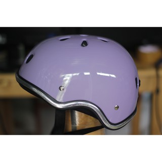  HELM  SEPEDA  DEWASA  WARNA PASTEL LIST CHROME BERSEPEDA 