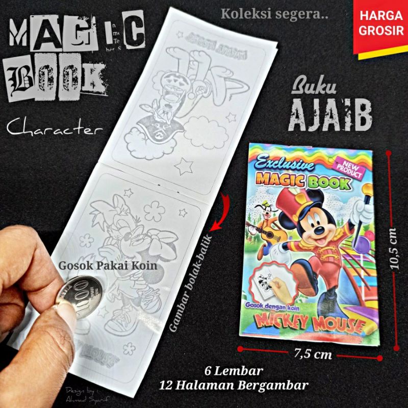 

GROSIR MAINAN BUKU GOSOK 100 PCS / MAINAN MAGIC BOOK / BUKU AJAIB / KERTAS GAMBAR / BUKU GOSOK KOIN/magic book isi 100 pcs/buku gosok isi 100pcs
