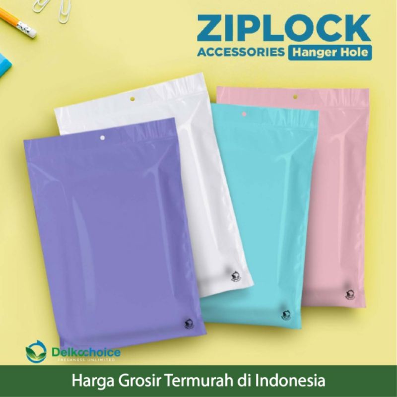

Ziplock Bag AKSESORIES 25X33CM PLASTIK KLIP KEMASAN DELKOCHOICE PREMIUM