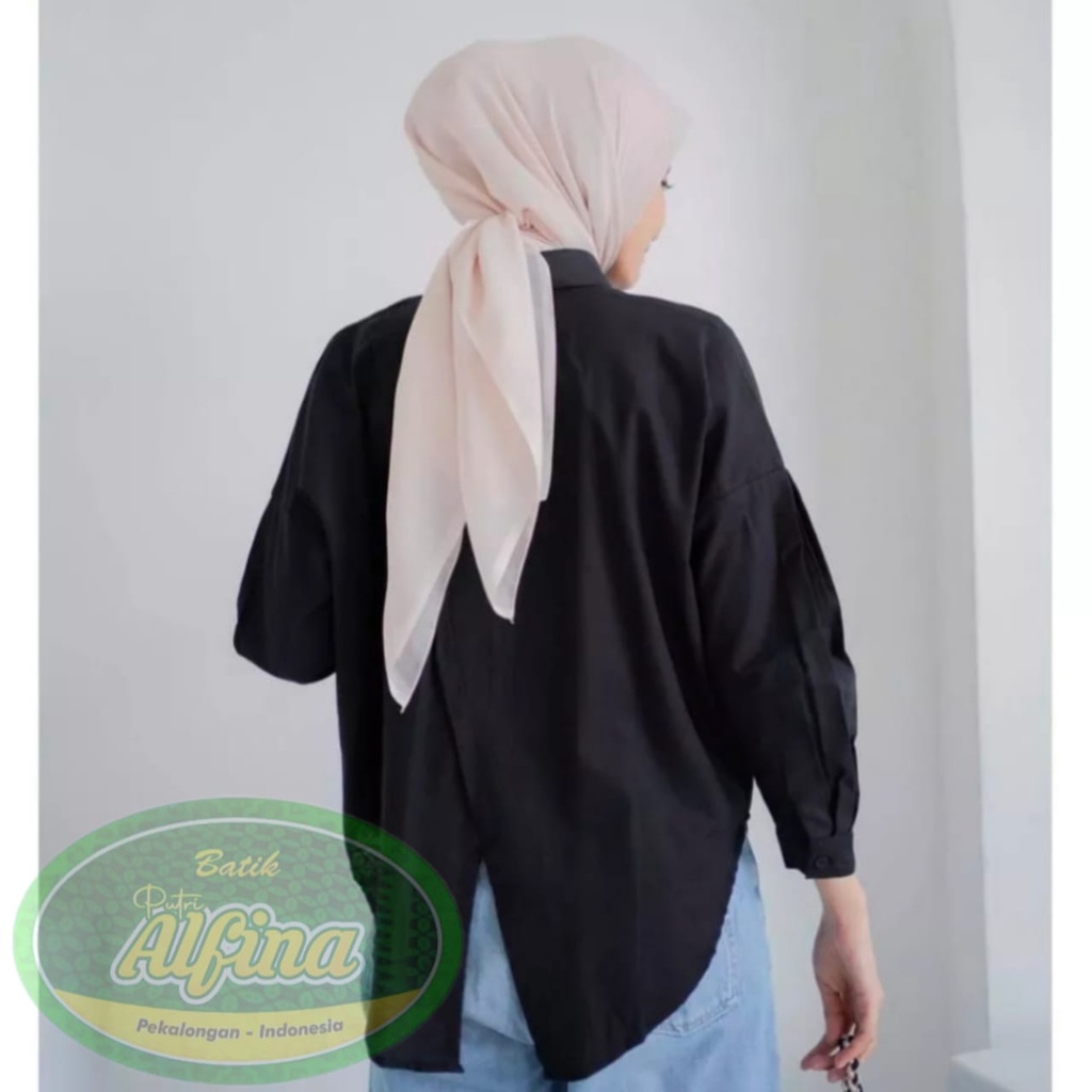 Kemeja Wanita Oversize / Nelka Linen Shirt