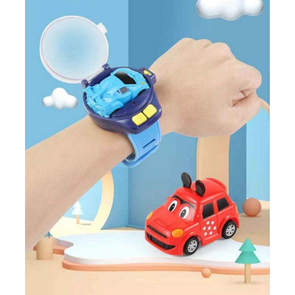 Mobil Remote control jam tangan mini mainan anak mobil