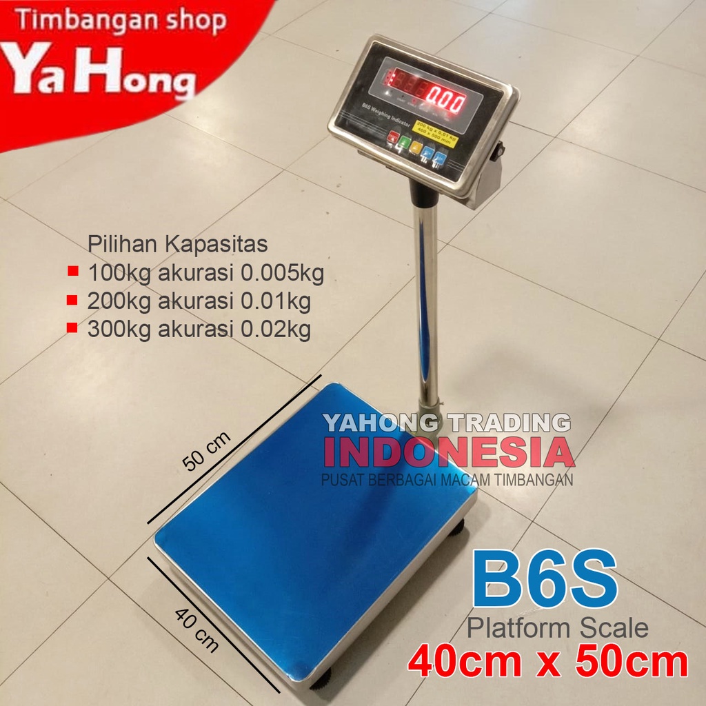 Timbangan Barang Digital 100kg 200kg 300kg / Bench Scale B6S 40cm x 50cm