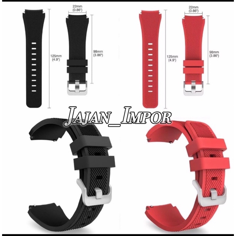 Tali strap jam tangan silikon universal 22mm tali silikon rubber Quick Release