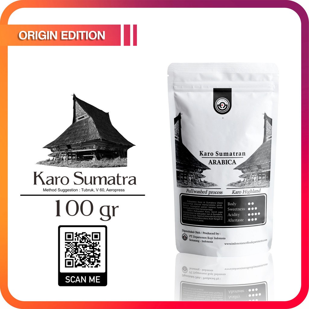 

KOPI ARABIKA KARO SUMATRA-100g