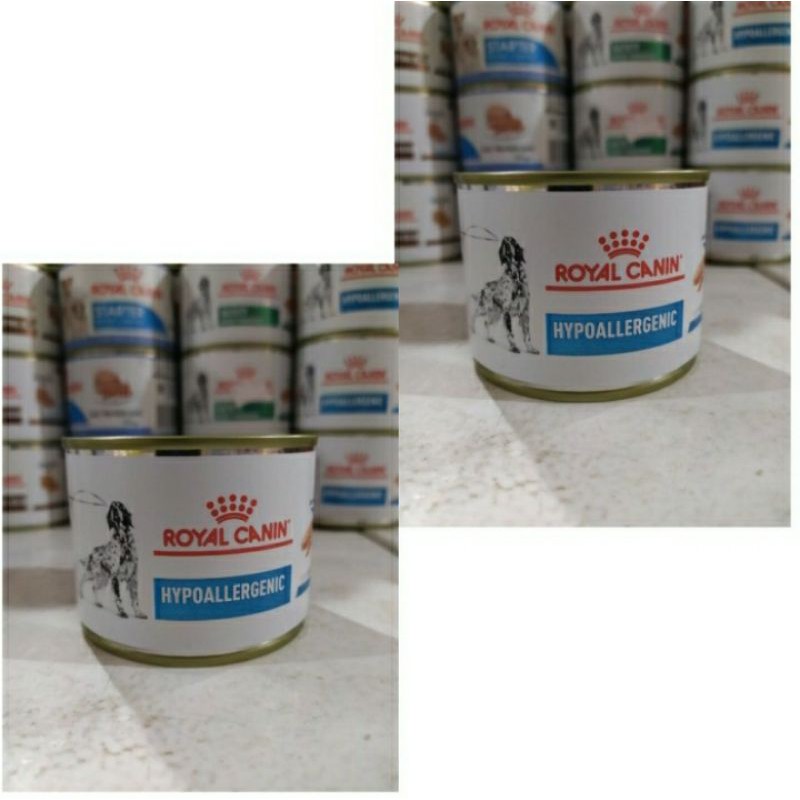 Royal Canin Vet Hyppoalergenik wet dog food Kaleng 195gr